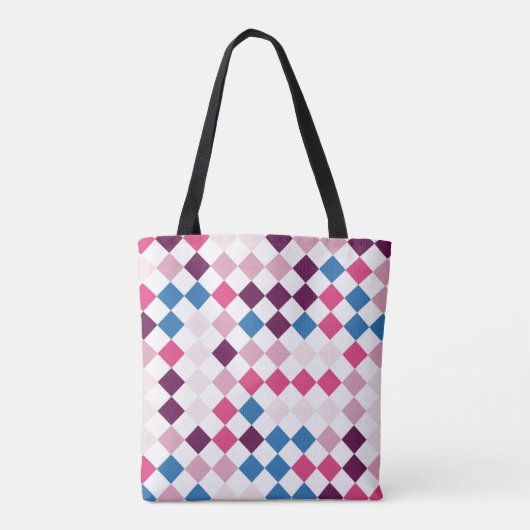 Deep Wine Harlequin Tasche (Rückseite)