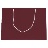 Deep Wine Red Solid Color Große Geschenktüte (Vorderseite)