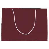Deep Wine Red Solid Color Große Geschenktüte (Rückseite)