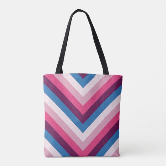 Deep Wine Zickzack Tasche (Rückseite)