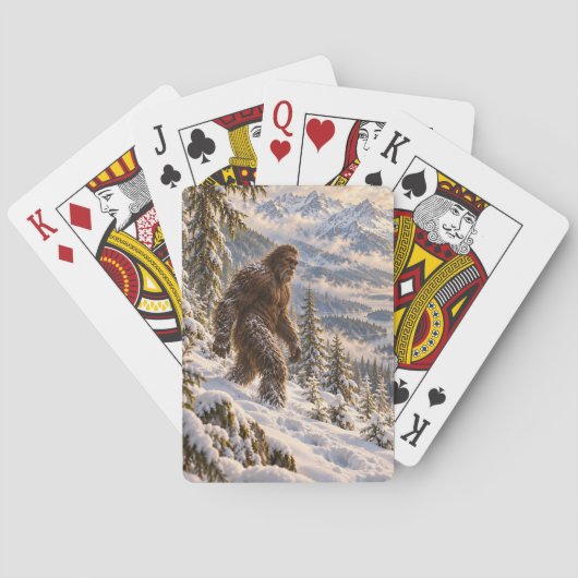 Deep Winter Bigfoot Spielkarten (Rückseite)