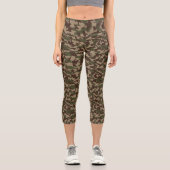 Deep Wood Camouflage Capri Leggings (Vorderseite)