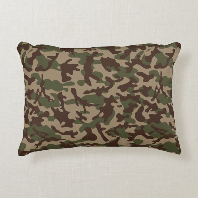 Deep Wood Camouflage Dekokissen (Vorderseite)