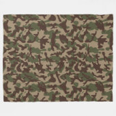 Deep Wood Camouflage Fleecedecke (Vorderseite (Horizontal))