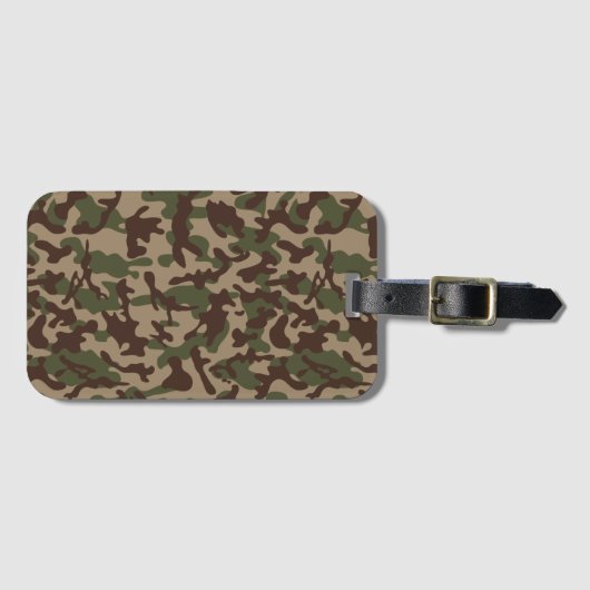 Deep Wood Camouflage Gepäckanhänger (Vorderseite (Horizontal))