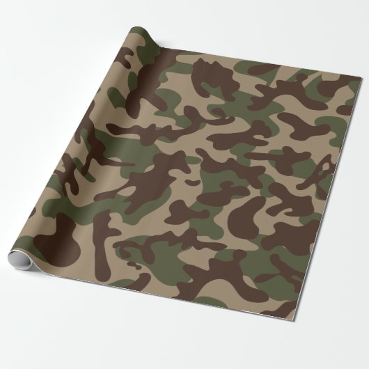 Deep Wood Camouflage Geschenkpapier (Ungerollt)