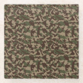 Deep Wood Camouflage Glasuntersetzer (Vorderseite)
