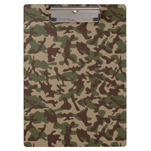 Deep Wood Camouflage Klemmbrett (Vorderseite)