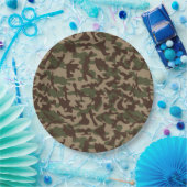Deep Wood Camouflage Pappteller (Party)