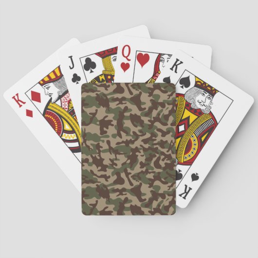 Deep Wood Camouflage Spielkarten (Rückseite)