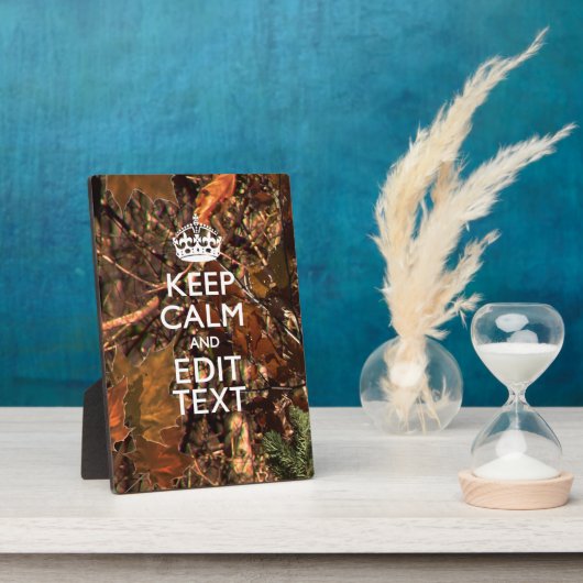 Deep Woods Camouflage Behalten Ruhe haben Ihren Te Fotoplatte (Seite)