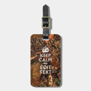 Deep Woods Camouflage Behalten Ruhe haben Ihren Te Gepäckanhänger