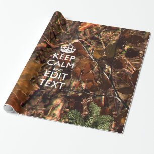 Deep Woods Camouflage Behalten Ruhe haben Ihren Te Geschenkpapier