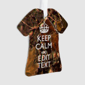 Deep Woods Camouflage Behalten Ruhe haben Ihren Te Ornament (Vorderseite)
