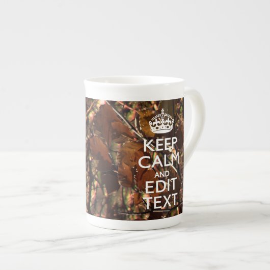 Deep Woods Camouflage Behalten Ruhe haben Ihren Te Porzellantasse (Vorderseite Rechts)
