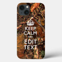 Deep Woods Camouflage Keep Calm Your Text
