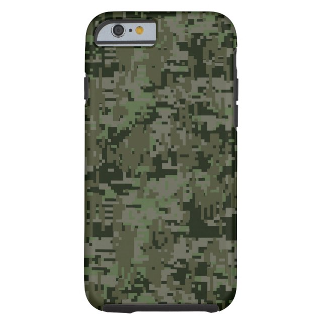 Deep Woods Digital Camouflage Camouflage Muster Case-Mate iPhone Hülle (Rückseite)