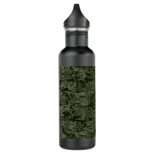 Deep Woods Digital Camouflage Camouflage Muster Trinkflasche (Links)