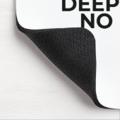 Deep Work No Luck Minimalistische typografische Ma Mousepad (Ecke)
