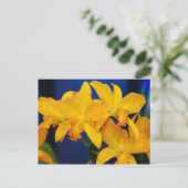 Deep Yellow Orchias Postkarte (Stehend Vorderseite)