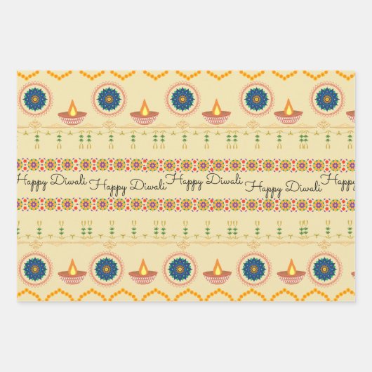 Deepawali Special Geschenkpapier Set (Vorderseite)