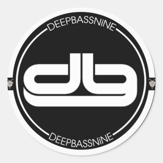 DEEPBASSNiNE-Logo-Aufkleber Runder Aufkleber (Vorderseite)