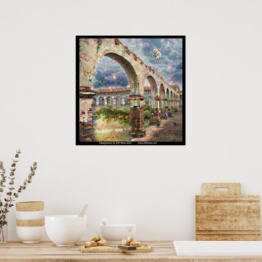 Deepdream Mission Arcade Fantasy Poster (Küche)