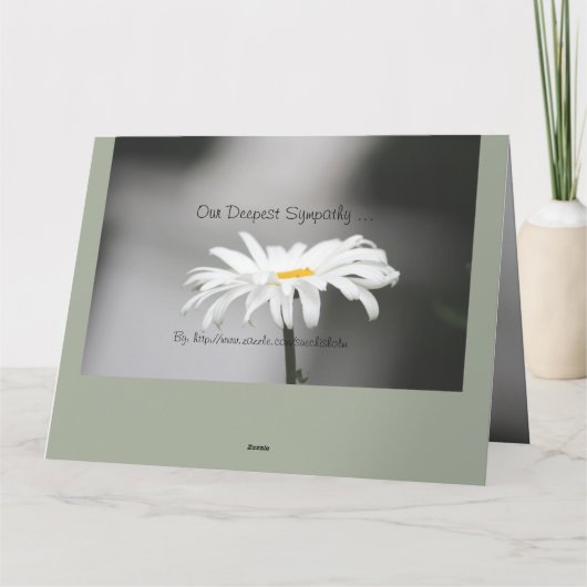 Deepe Beileid Note Card Karte (Rückseite)