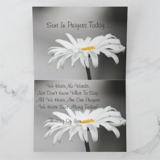 Deepe Beileid Note Card Karte (Innenseite)