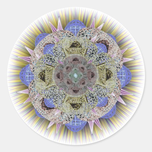 Deeper Arts Mandala Sticker (Vorderseite)