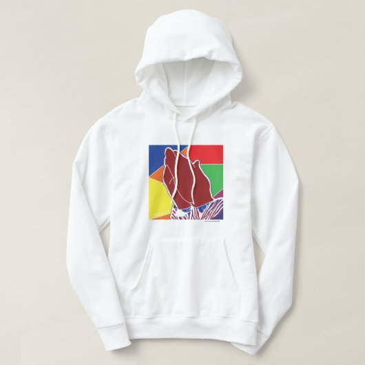 Deeper than stained glass windows hoodie (Design vorne)