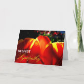 "Deepest Beileid" - Blendenkarte Karte (Vorderseite)