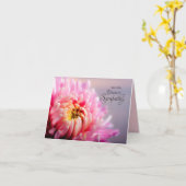 Deepest Beileid Chrysanthemum Blank Note Card Karte (Gelbe Blume)