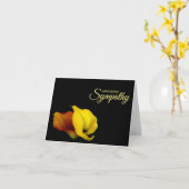 Deepest Beileid Condolence Card Karte (Gelbe Blume)