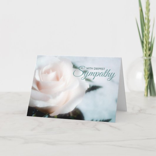 Deepest Beileid Condolence Card Karte (Vorderseite)