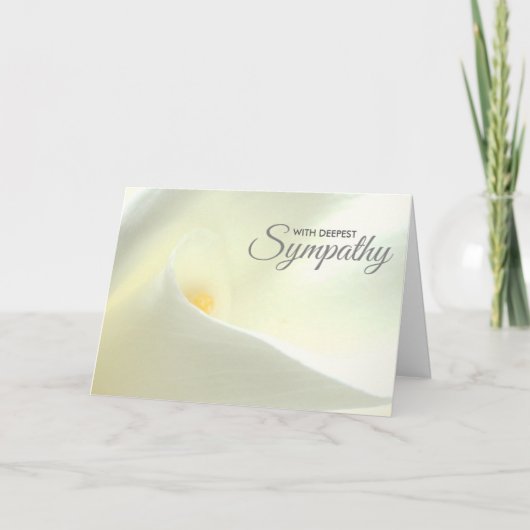 Deepest Beileid Condolence Card Karte (Vorderseite)