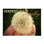 "Deepest Beileid" Dandelion Abend Card Karte
