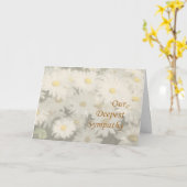 Deepest Beileid - Dasierkarte Karte (Gelbe Blume)