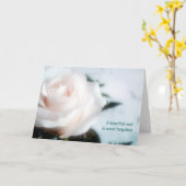 Deepest Beileid Elegante Blumenkarte Karte (Gelbe Blume)