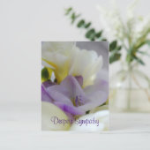 Deepest Beileid Postcard Postkarte (Stehend Vorderseite)