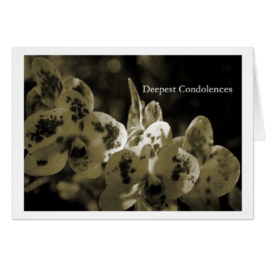 Deepest Condolences Karte