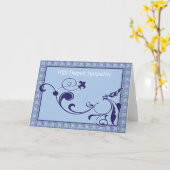 Deepest Sympathy Card Karte (Gelbe Blume)