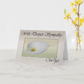Deepest Sympathy for loss of Wife Card Karte (Gelbe Blume)