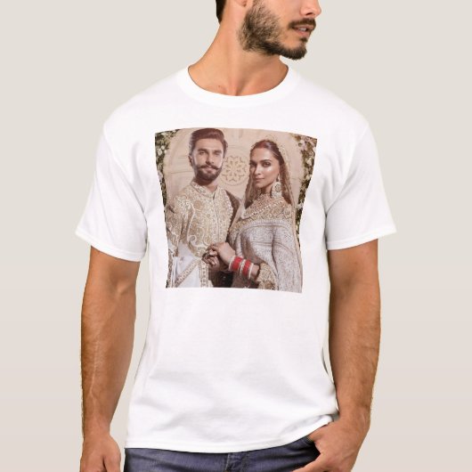 Deepika Padukone Ranveer Singh Hochzeit T-Shirt (Vorderseite)