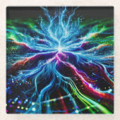 DeepRoots im Cyberspace Glasuntersetzer (Vorderseite)