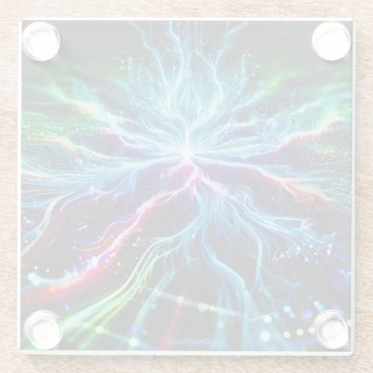 DeepRoots im Cyberspace Glasuntersetzer (Rückseite)