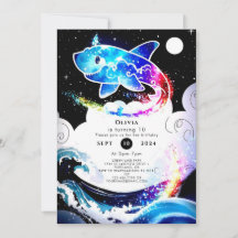 Deepsea Magical Simple Shark Birthday