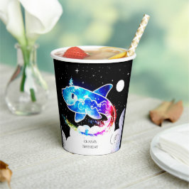 Deepsea Magical Simple Shark Birthday Pappbecher