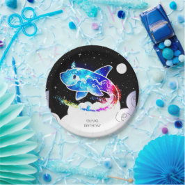 Deepsea Magical Simple Shark Birthday Pappteller