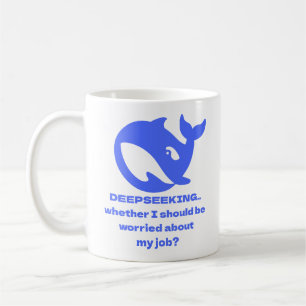 DEEPSEEK Anpassbarer, Personalisiert bearbeitbarer Kaffeetasse